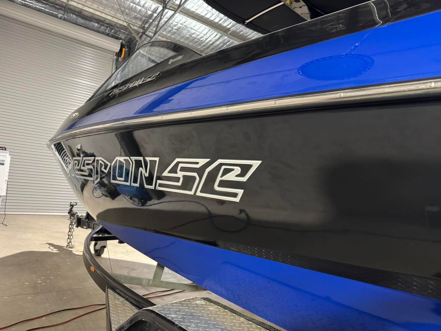 Malibu Response wakeboard boat mid-detail by Domma's Detailing